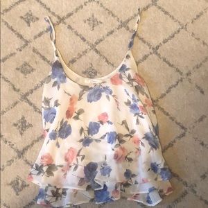 🛍 Floral cropped floaty tank